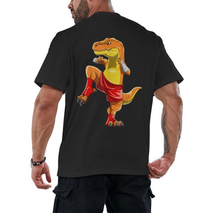 Muay Thai T-Rex Thai Boxing Men's Back Print T-Shirt