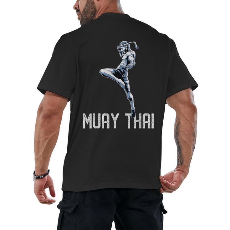 Muay Thai Tiger Nak Muay Kickboxing Men's Back Print T-Shirt