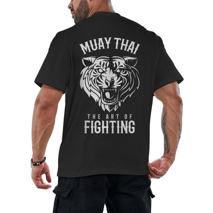 Tiger Muay Thai And Kickboxing Men's Back Print T-Shirt