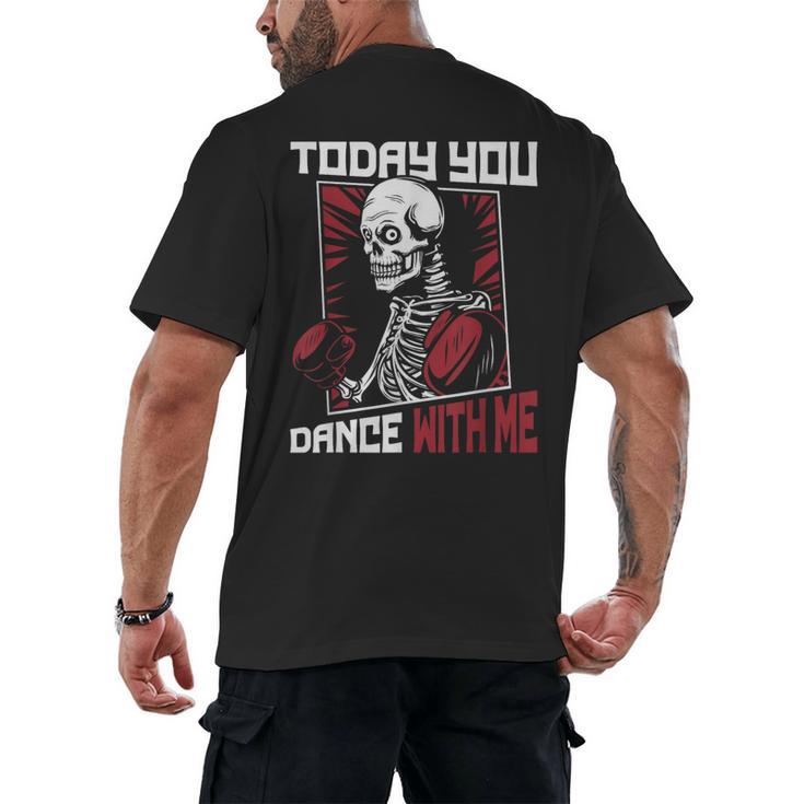 Today You Dance With Me Professional Boxer Muay Thai Boxing Men's Back Print T-Shirt