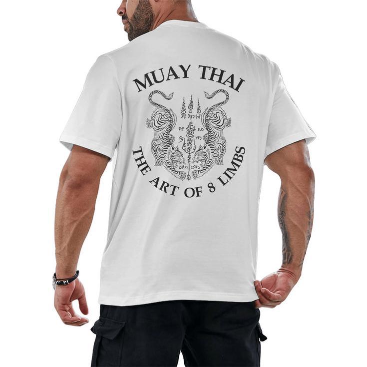 The Art Of 8 Limbs Muay Thai Men's Back Print T-Shirt