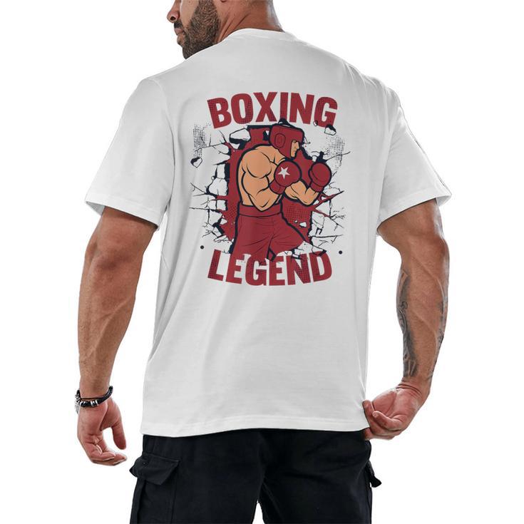 Boxing Legend Professional Boxer Muay Thai Boxing Men's Back Print T-Shirt