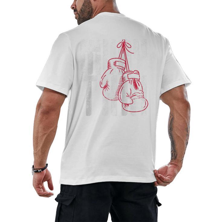 Fighter Gloves Muay Thai Raglan Baseball Tee Men's Back Print T-Shirt