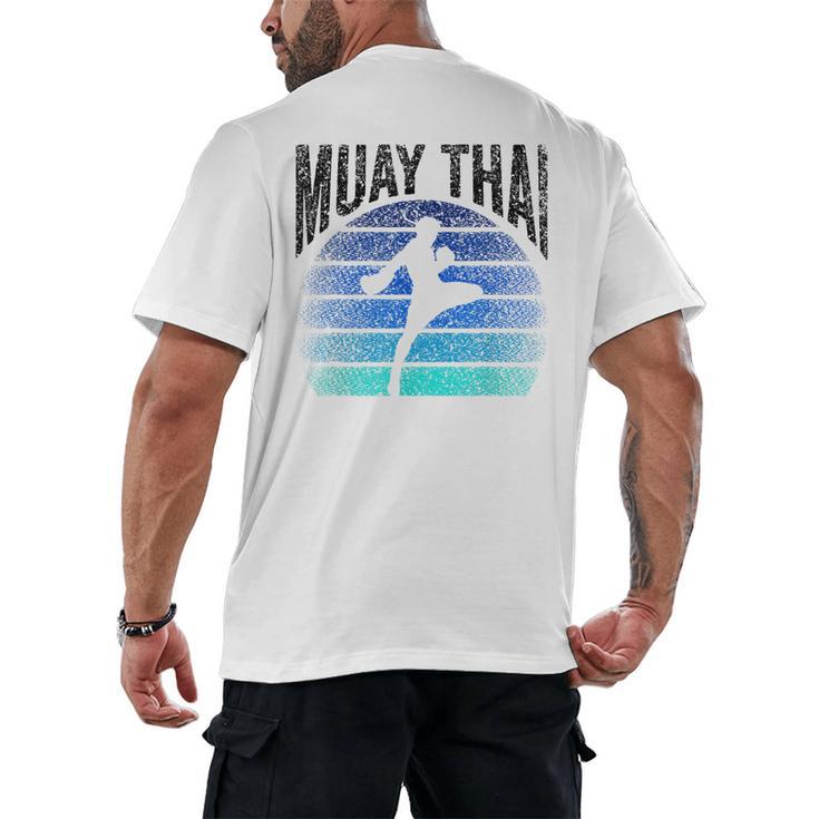 Muay Thai Hobby Fighter Martial Arts Boxing Men's Back Print T-Shirt