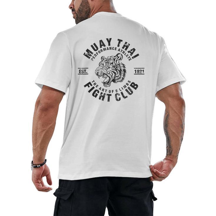 Muay Thai Kickboxing Eight Art MMA Men's Back Print T-Shirt