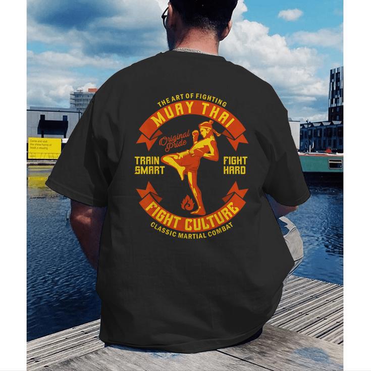 The Art Of Fighting Culture Muay Thai Men's Back Print T-Shirt The Art Of Fighting Culture Muay Thai Men's Back Print T-Shirt