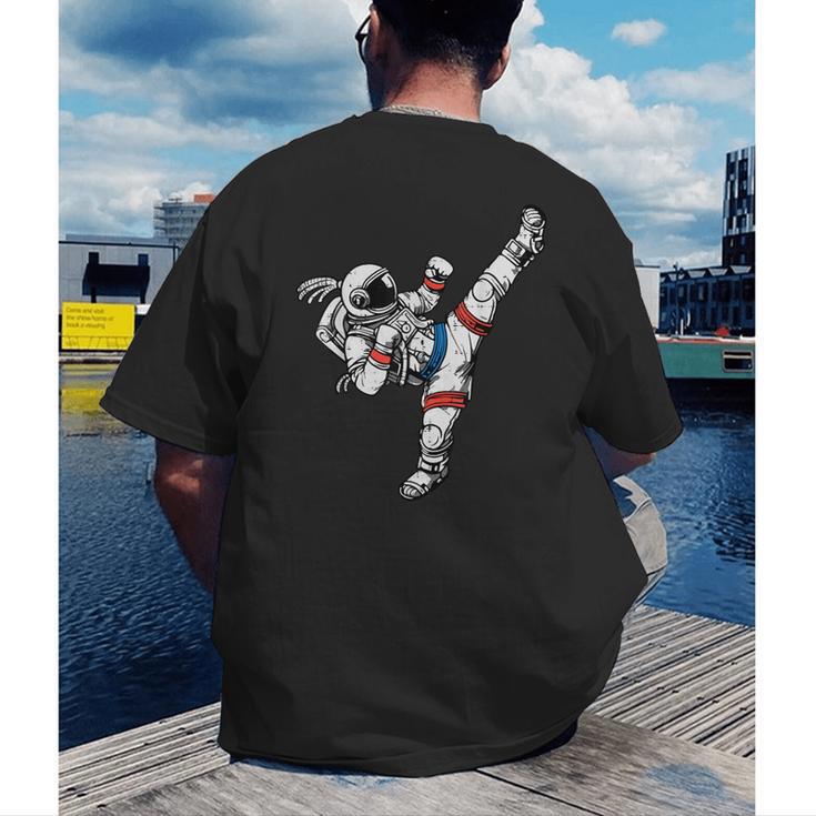 Astronaut Muay Thai Fighter Space Martial Arts Men Women Kid Men's Back Print T-Shirt