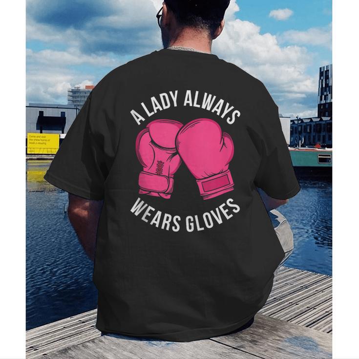 Boxing Gloves Muay Thai Women Girls Muay Thai Men's Back Print T-Shirt Boxing Gloves Muay Thai Women Girls Muay Thai Men's Back Print T-Shirt