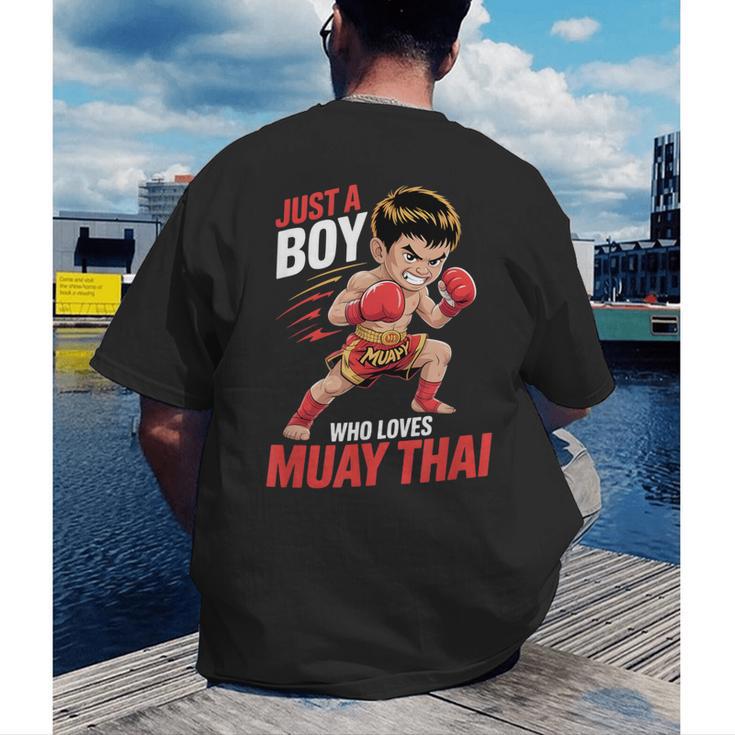 Boys Muay Thai Men's Back Print T-Shirt Boys Muay Thai Men's Back Print T-Shirt