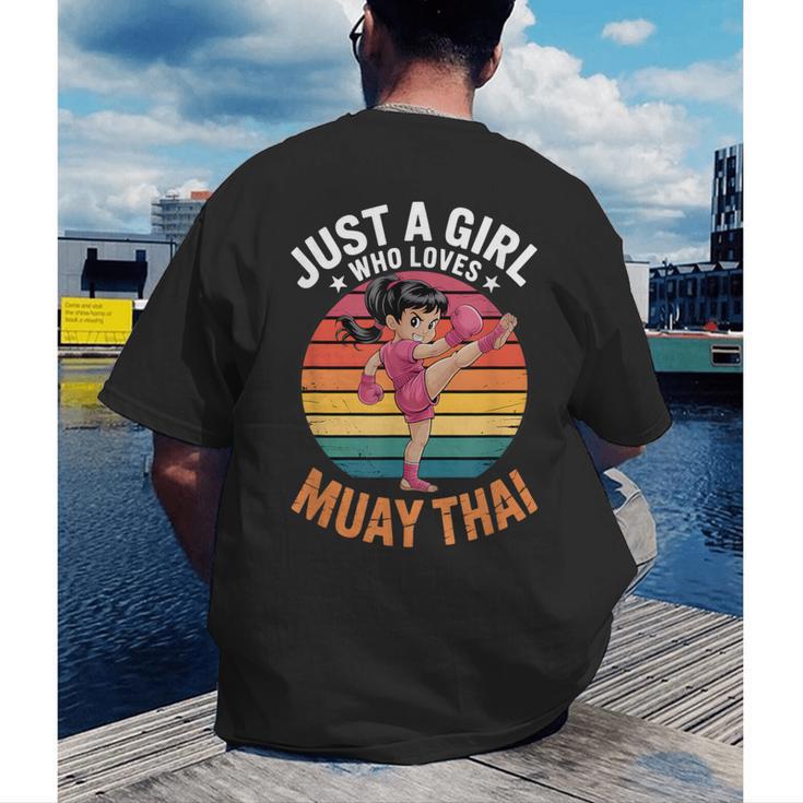 Girls Muay Thai Men's Back Print T-Shirt Girls Muay Thai Men's Back Print T-Shirt