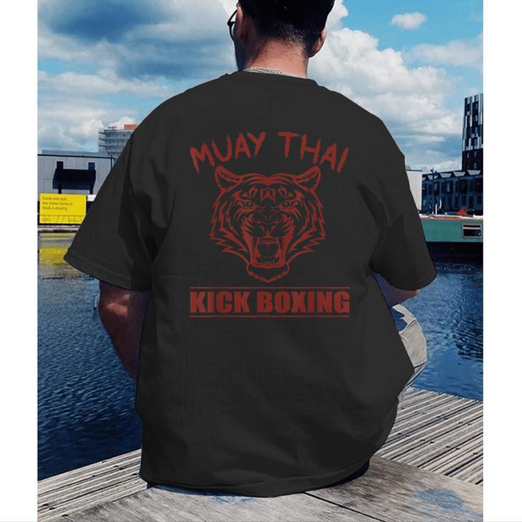 Great Muay Thai Tiger Kickboxing Martial Artist Men's Back Print T-Shirt