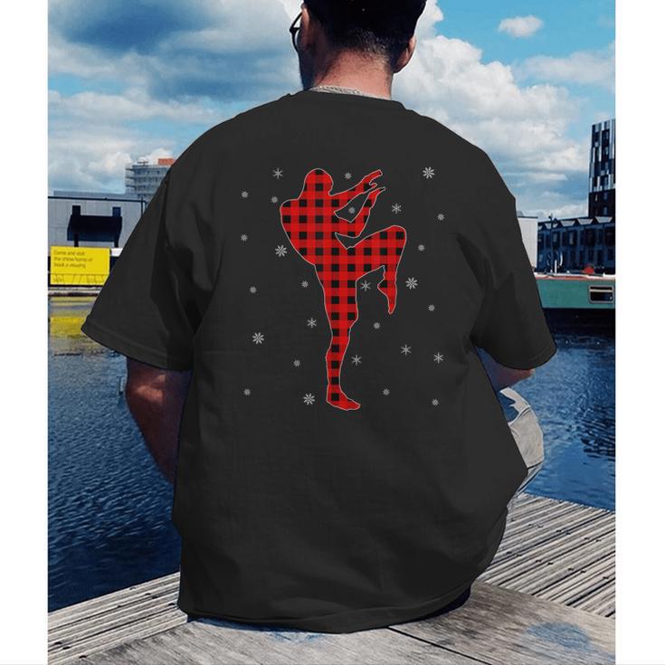Matching Muay Thai Martial Arts Christmas Pajama Men's Back Print T-Shirt