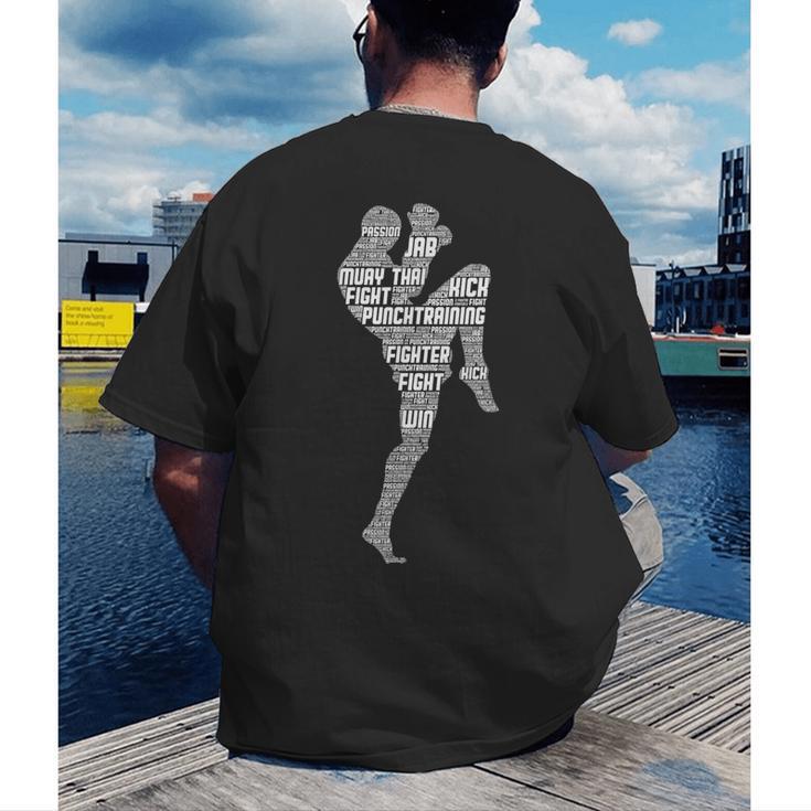 Muay Thai Thai Boxes Taekwondo Men Boys Children Men's Back Print T-Shirt