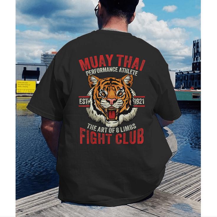 Muay Thai Thai Boxing Men's Back Print T-Shirt
