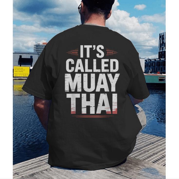 Muay Thai Condition Humor Lifestyle Identity Training Men's Back Print T-Shirt