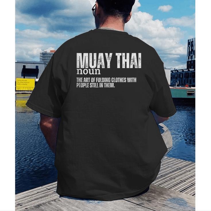 Muay Thai Definition Muay Thai Men's Back Print T-Shirt Muay Thai Definition Muay Thai Men's Back Print T-Shirt