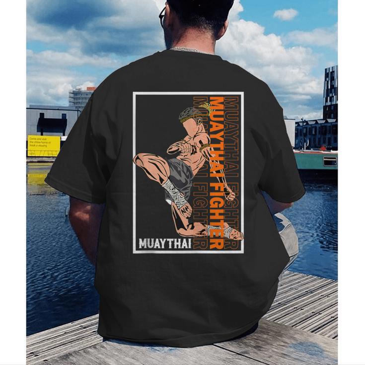 Muay Thai Fighter Men's Back Print T-Shirt