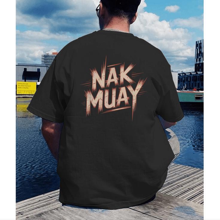 Muay Thai Fighter Nak Identity Training Practitioner Proud Men's Back Print T-Shirt