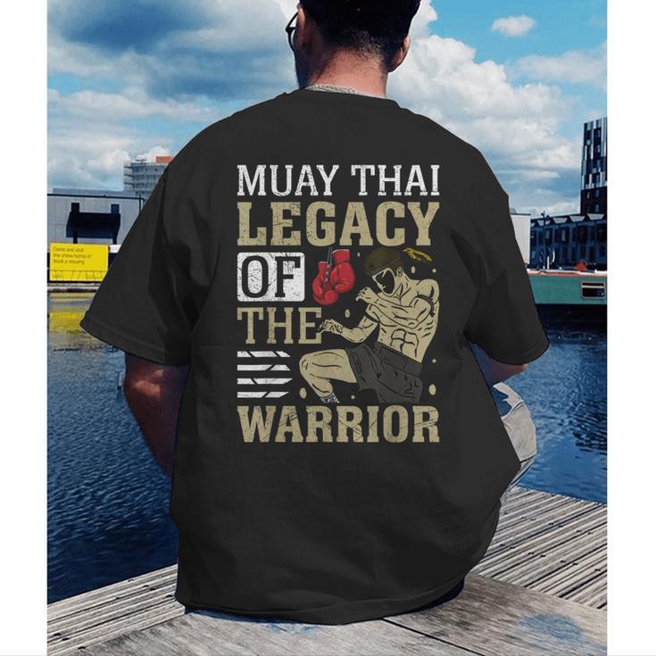 Muay Thai Legacy Of The Warrior Muay Thai Men's Back Print T-Shirt