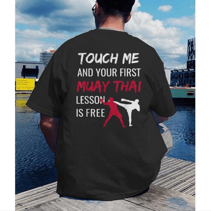 Muay Thai Martial Arts Combat Sports Self Defense Men's Back Print T-Shirt