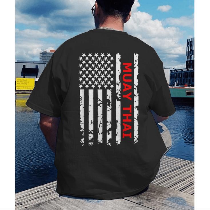 Muay Thai Martial Arts Men's Back Print T-Shirt Muay Thai Martial Arts Men's Back Print T-Shirt