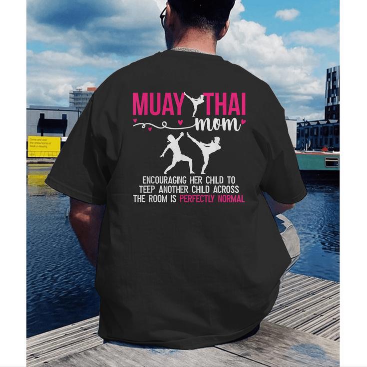 Muay Thai Mom Definition Muay Thai Mother Muay Thai Mama Men's Back Print T-Shirt