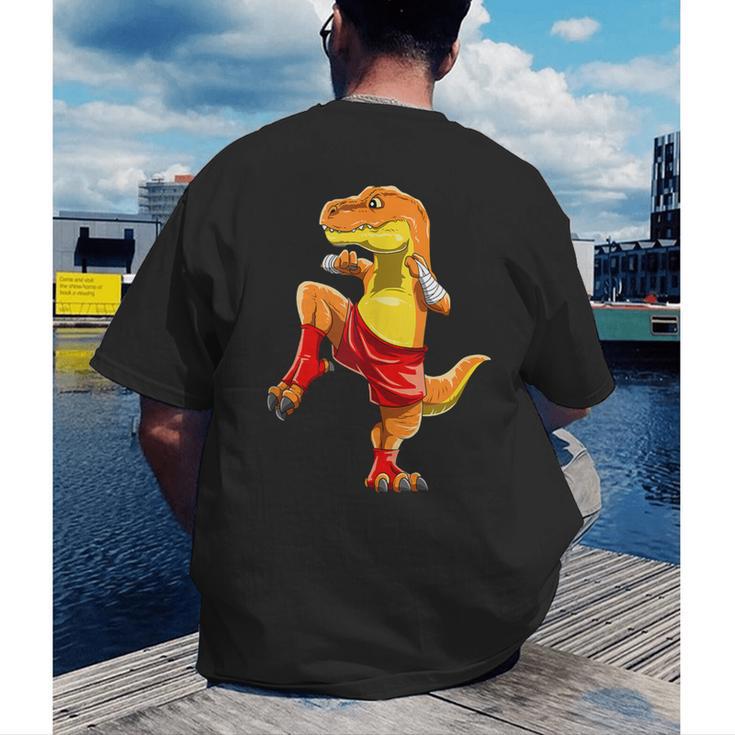 Muay Thai T-Rex Thai Boxing Men's Back Print T-Shirt