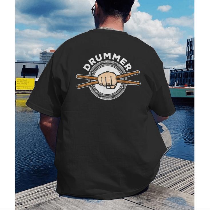 Percussion Drum Sticks Drummer Quote Drum Kit T-Shirt Men's Back Print T-Shirt Percussion Drum Sticks Drummer Quote Drum Kit T-Shirt Men's Back Print T-Shirt