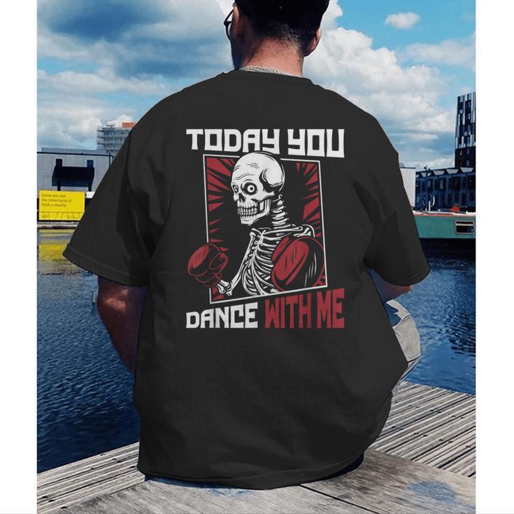 Today You Dance With Me Professional Boxer Muay Thai Boxing Men's Back Print T-Shirt