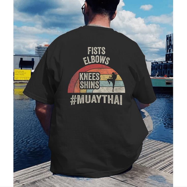 Women's Retro Muay Thai Martial Arts Fighter Graphic Men's Back Print T-Shirt Women's Retro Muay Thai Martial Arts Fighter Graphic Men's Back Print T-Shirt
