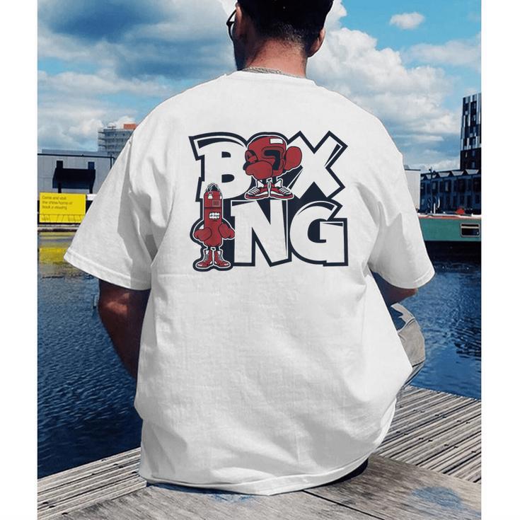 Boxing Professional Boxer Muay Thai Kickboxer Fan Boxing Men's Back Print T-Shirt Boxing Professional Boxer Muay Thai Kickboxer Fan Boxing Men's Back Print T-Shirt