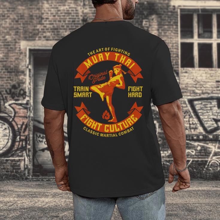 The Art Of Fighting Culture Muay Thai Men's Back Print T-Shirt The Art Of Fighting Culture Muay Thai Men's Back Print T-Shirt