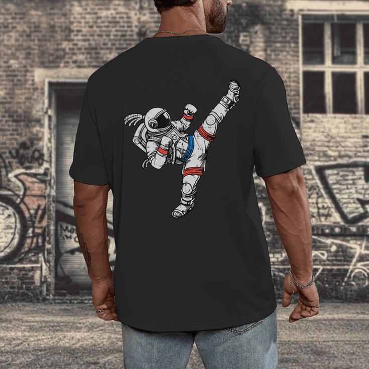Astronaut Muay Thai Fighter Space Martial Arts Men Women Kid Men's Back Print T-Shirt