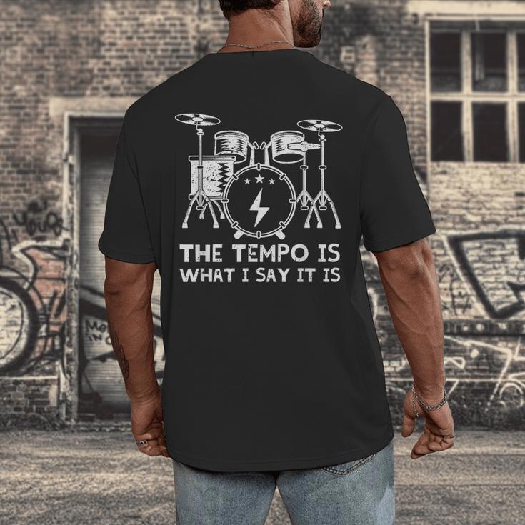 Best Drum For Men Women Drummer Drum Kit Drumming Men's Back Print T-Shirt Best Drum For Men Women Drummer Drum Kit Drumming Men's Back Print T-Shirt