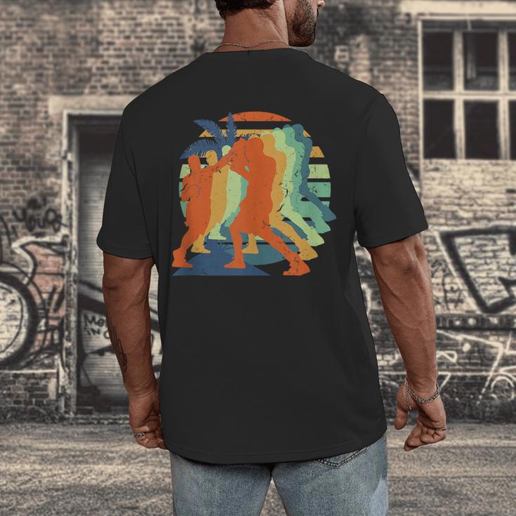 Boxing Kickboxing Muay Thai Men Boys Combat Sport Men's Back Print T-Shirt