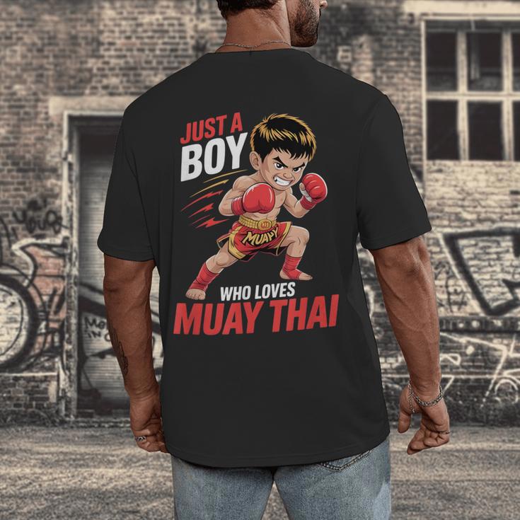 Boys Muay Thai Men's Back Print T-Shirt Boys Muay Thai Men's Back Print T-Shirt