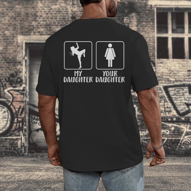 My Daughter Muay Thai Mom Muay Thai Mother Muay Thai Mama Men's Back Print T-Shirt