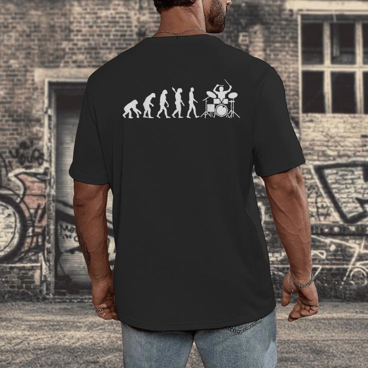 Evolution Drum Kit Men's Back Print T-Shirt Evolution Drum Kit Men's Back Print T-Shirt