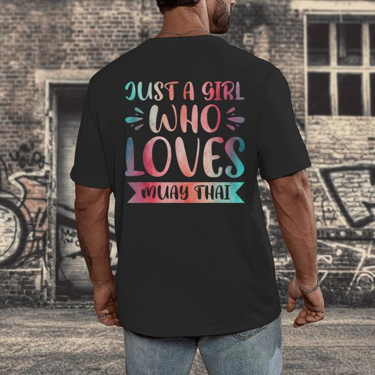 Just a Girl Who Loves Muay Thai Men's Back Print T-Shirt Just a Girl Who Loves Muay Thai Men's Back Print T-Shirt