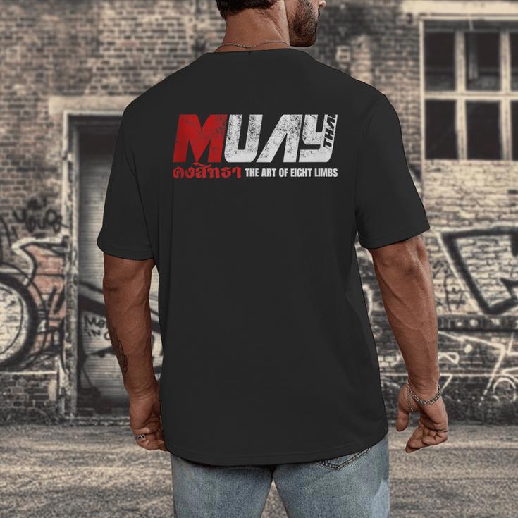 Martial Arts Muay Thai Men's Back Print T-Shirt