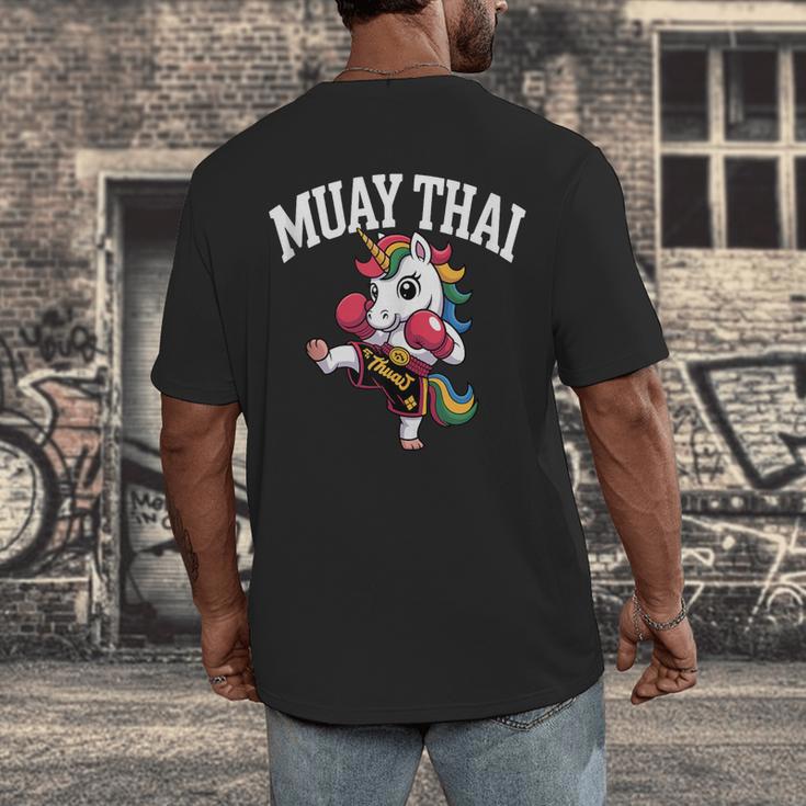 Muay Thai Art For Girls Kids Women Mixed Martial Arts Men's Back Print T-Shirt