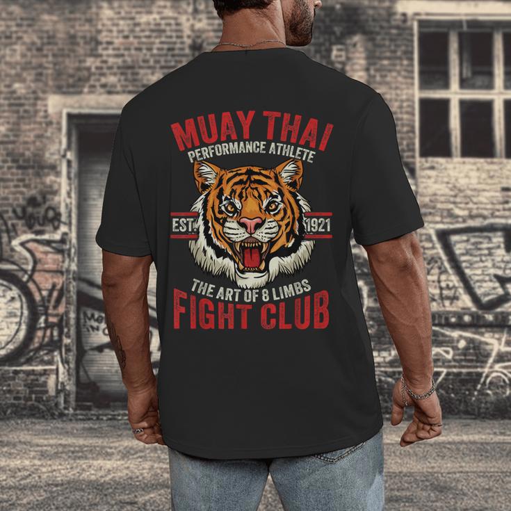 Muay Thai Thai Boxing Men's Back Print T-Shirt