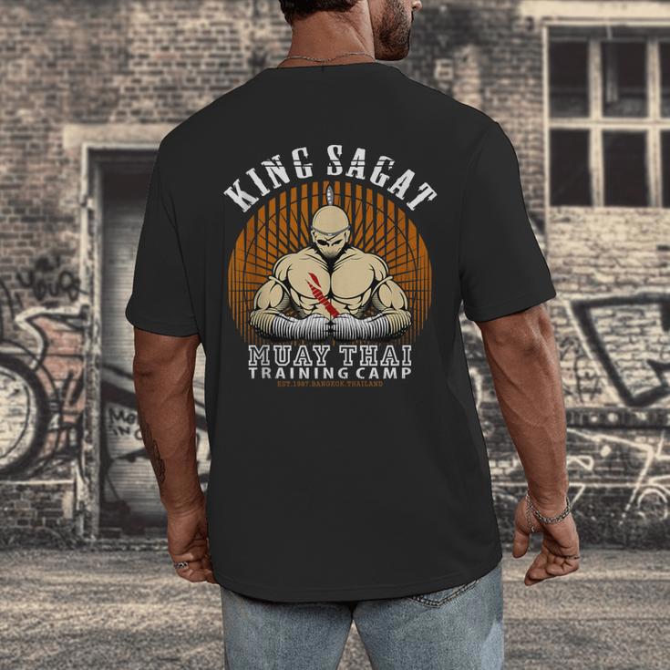 Muay Thai Boxing Training Gym Sagat Training Camp Men's Back Print T-Shirt Muay Thai Boxing Training Gym Sagat Training Camp Men's Back Print T-Shirt