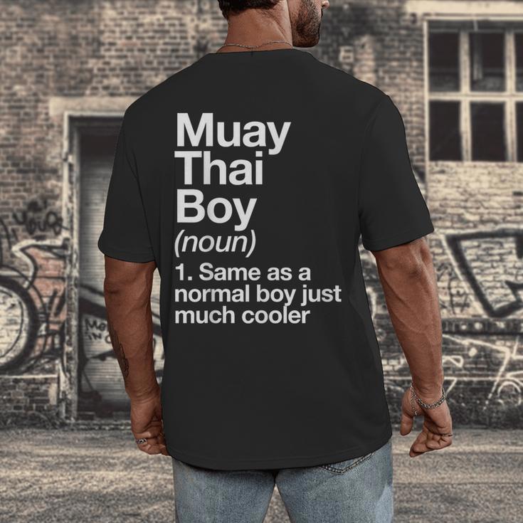 Muay Thai Boy Definition Martial Arts Sports Men's Back Print T-Shirt Muay Thai Boy Definition Martial Arts Sports Men's Back Print T-Shirt