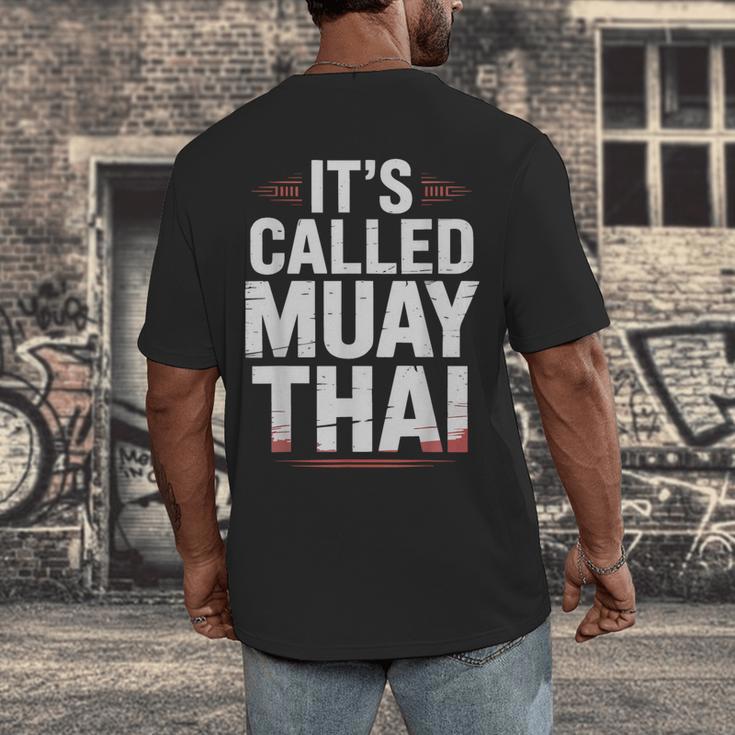 Muay Thai Condition Humor Lifestyle Identity Training Men's Back Print T-Shirt