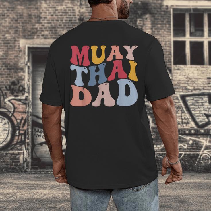 Muay Thai Dad Thai Boxing Dad Men's Back Print T-Shirt Muay Thai Dad Thai Boxing Dad Men's Back Print T-Shirt