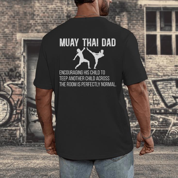 Muay Thai Dad Definition Muay Thai Father Men's Back Print T-Shirt Muay Thai Dad Definition Muay Thai Father Men's Back Print T-Shirt