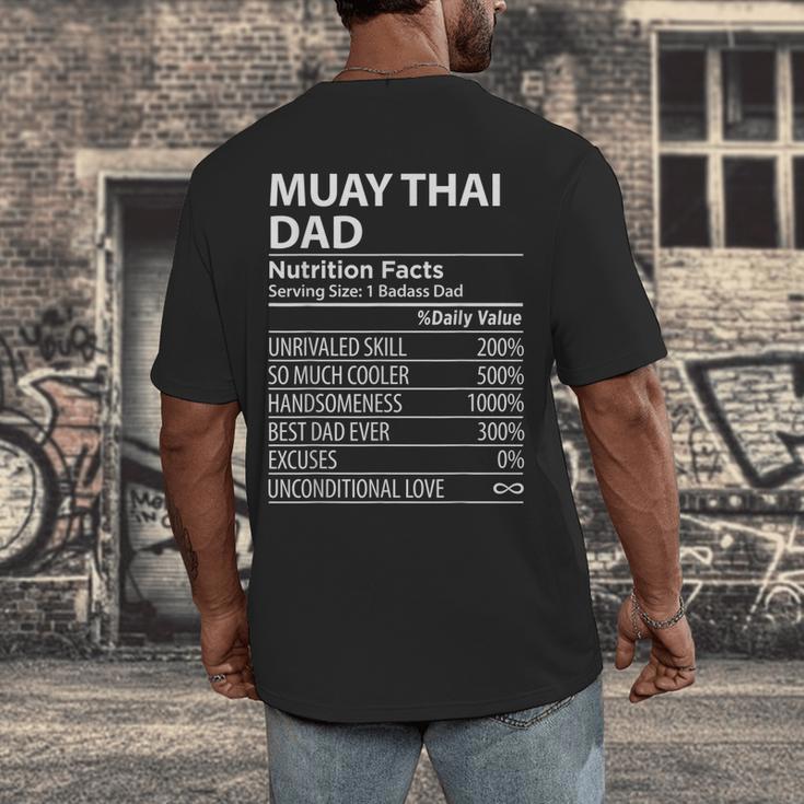 Muay Thai Dad Nutrition Facts Muay Thai Dad Men's Back Print T-Shirt