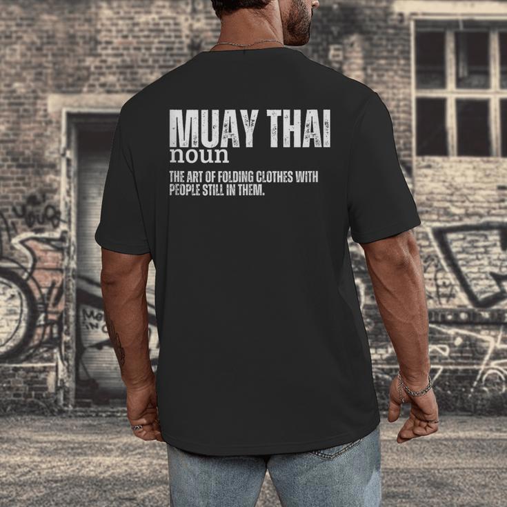 Muay Thai Definition Muay Thai Men's Back Print T-Shirt Muay Thai Definition Muay Thai Men's Back Print T-Shirt