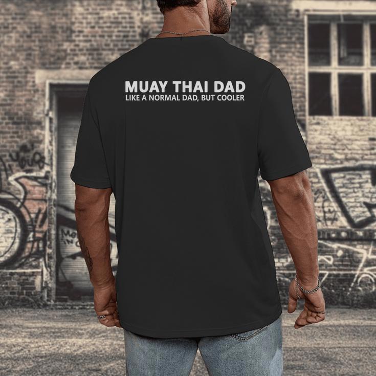 Muay Thai Father Muay Thai Dad Men's Back Print T-Shirt